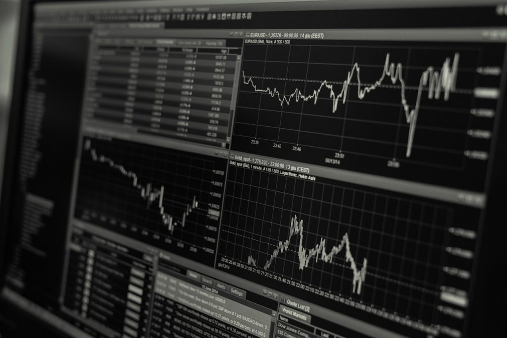 Brexit futures strategy (financial graphs on screen)